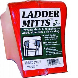 Staples Polyurethane Red Ladder Mitts 1 pk