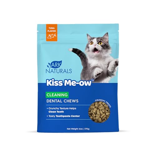 Ark Naturals - Atún limpiador Kiss Meow, 170 g (paquete de 6) - Premios dentales para gatos