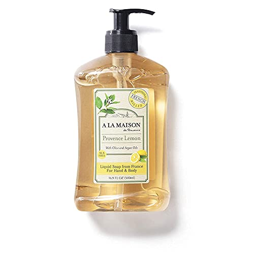 A La Maison - Jabón líquido francés de limón, 500 ml - Jabón de manos natural