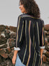 Versatile Striped Button-Up Shirt