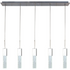 Rectangular Crystal Chandelier // 5 Light