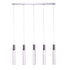 Acrylic Cylinder Chandelier // 5 Light