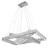 Lámpara de araña LED Crystal Elegance // 3 rectángulos