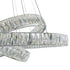 Lámpara de araña de tres anillos Crystal Elegance