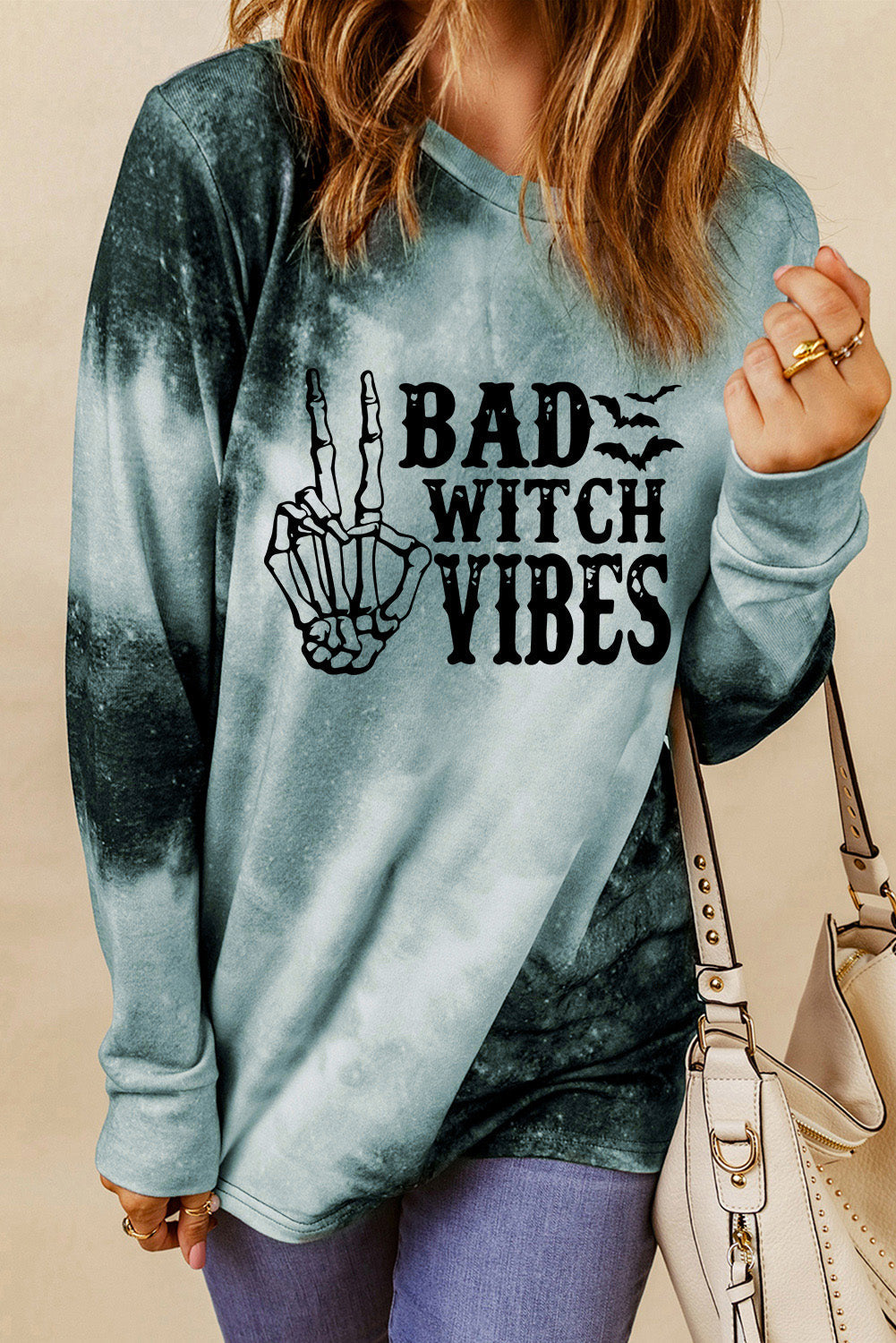 Plus Size Tie Dye Halloween Shirt