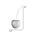 Small Chrome Cherry Sculpture 18" Tall