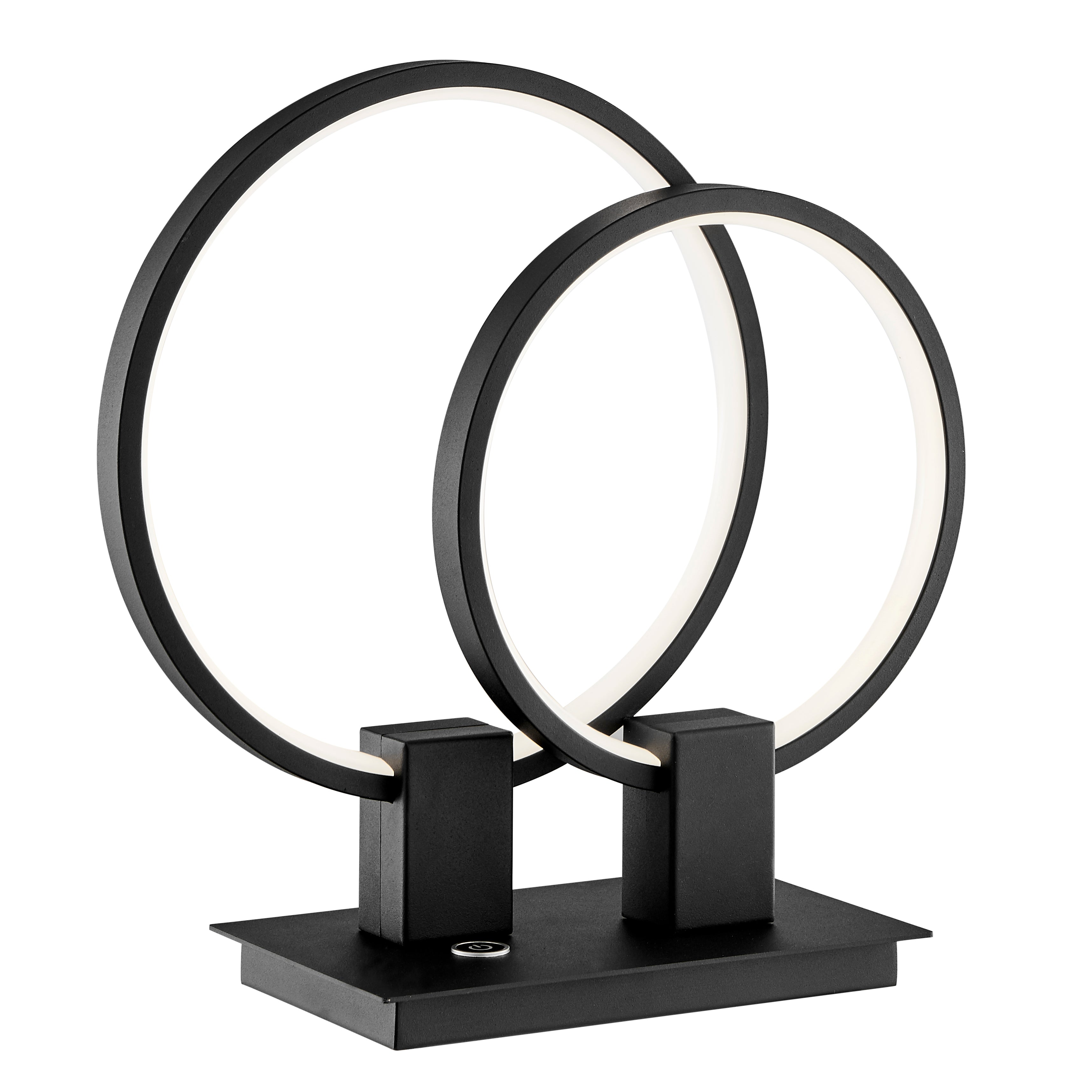 Lámpara de mesa LED corta Hong Kong // Negro mate