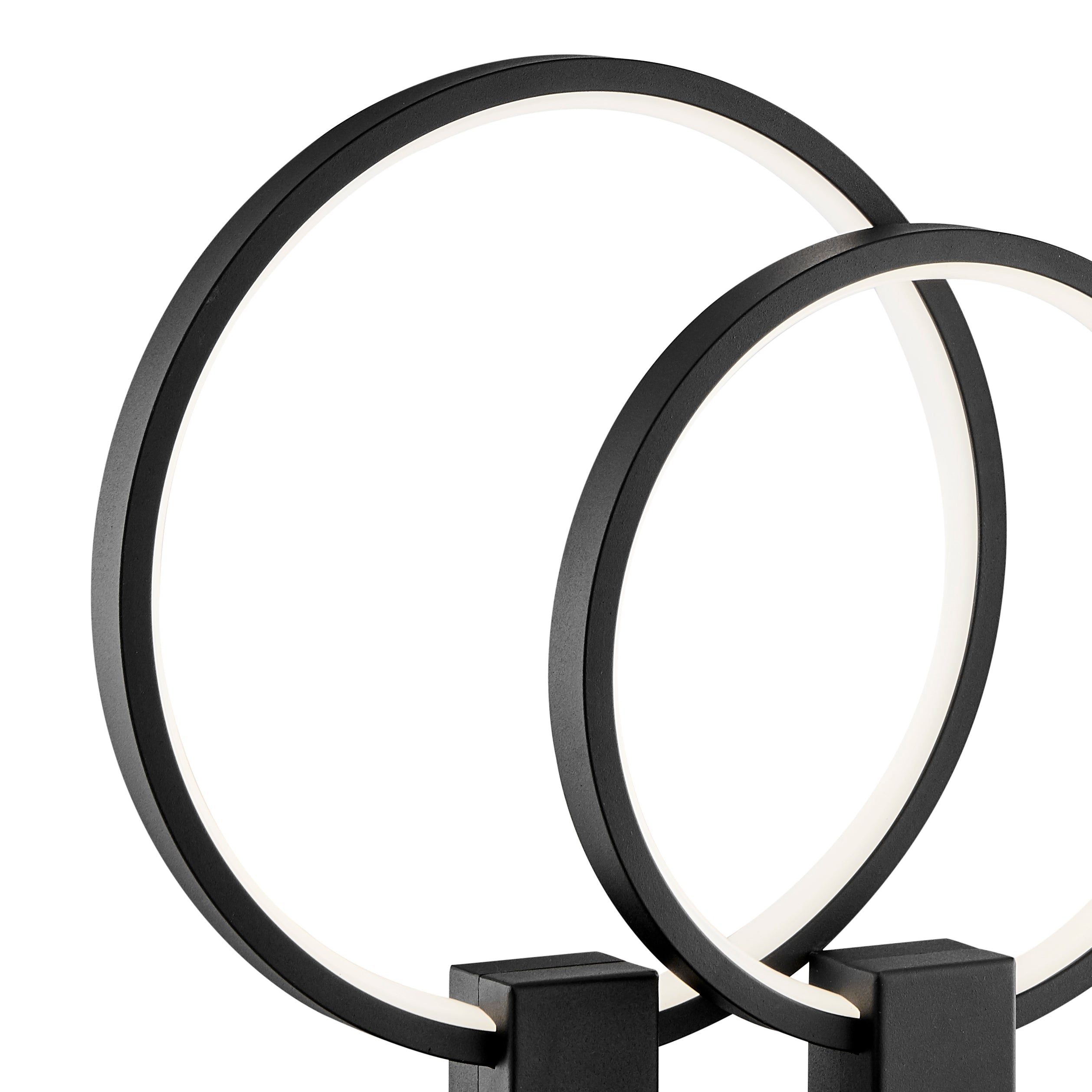 Lámpara de mesa LED corta Hong Kong // Negro mate