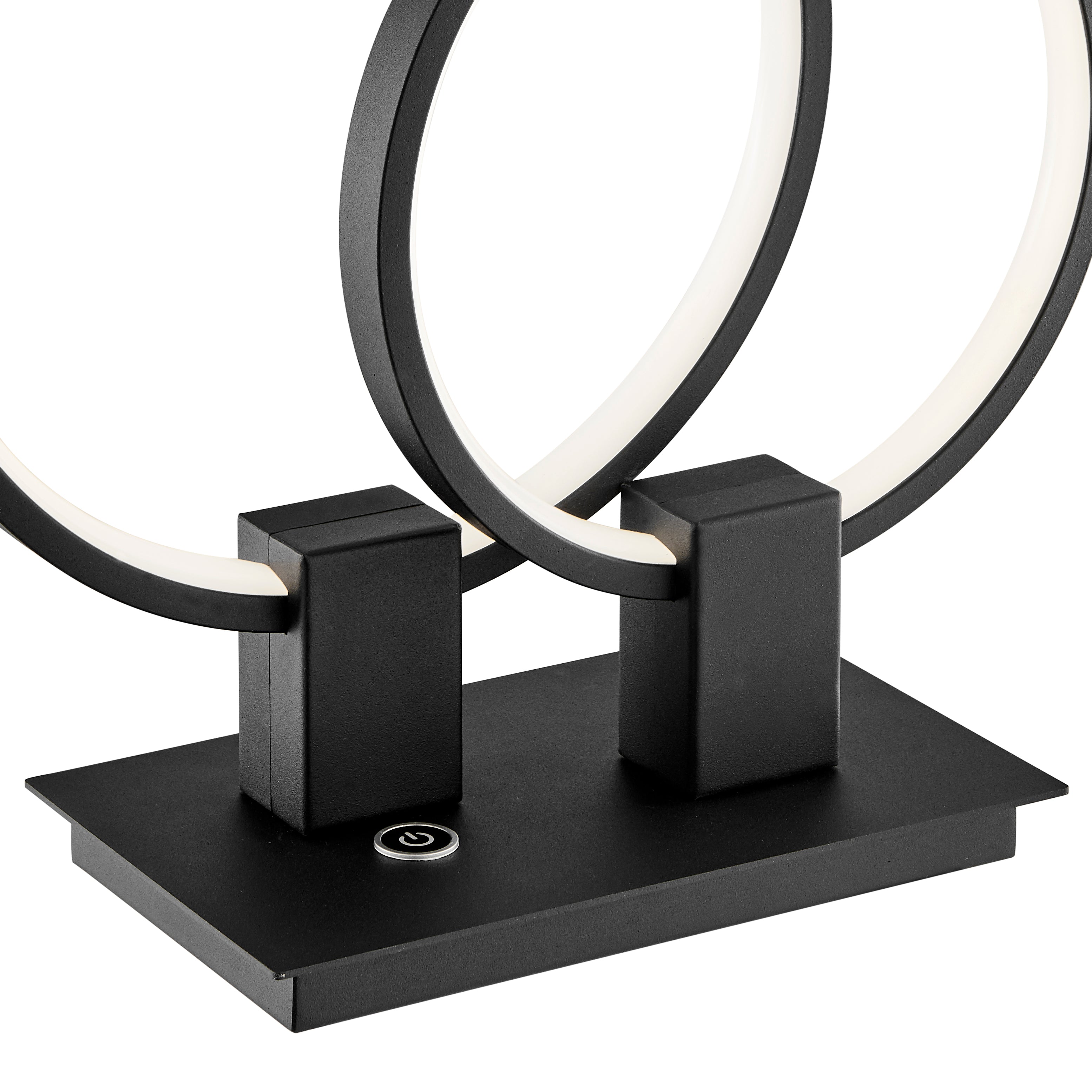 Lámpara de mesa LED corta Hong Kong // Negro mate