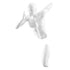 Runner Woman 13" Wall Sculpture // White