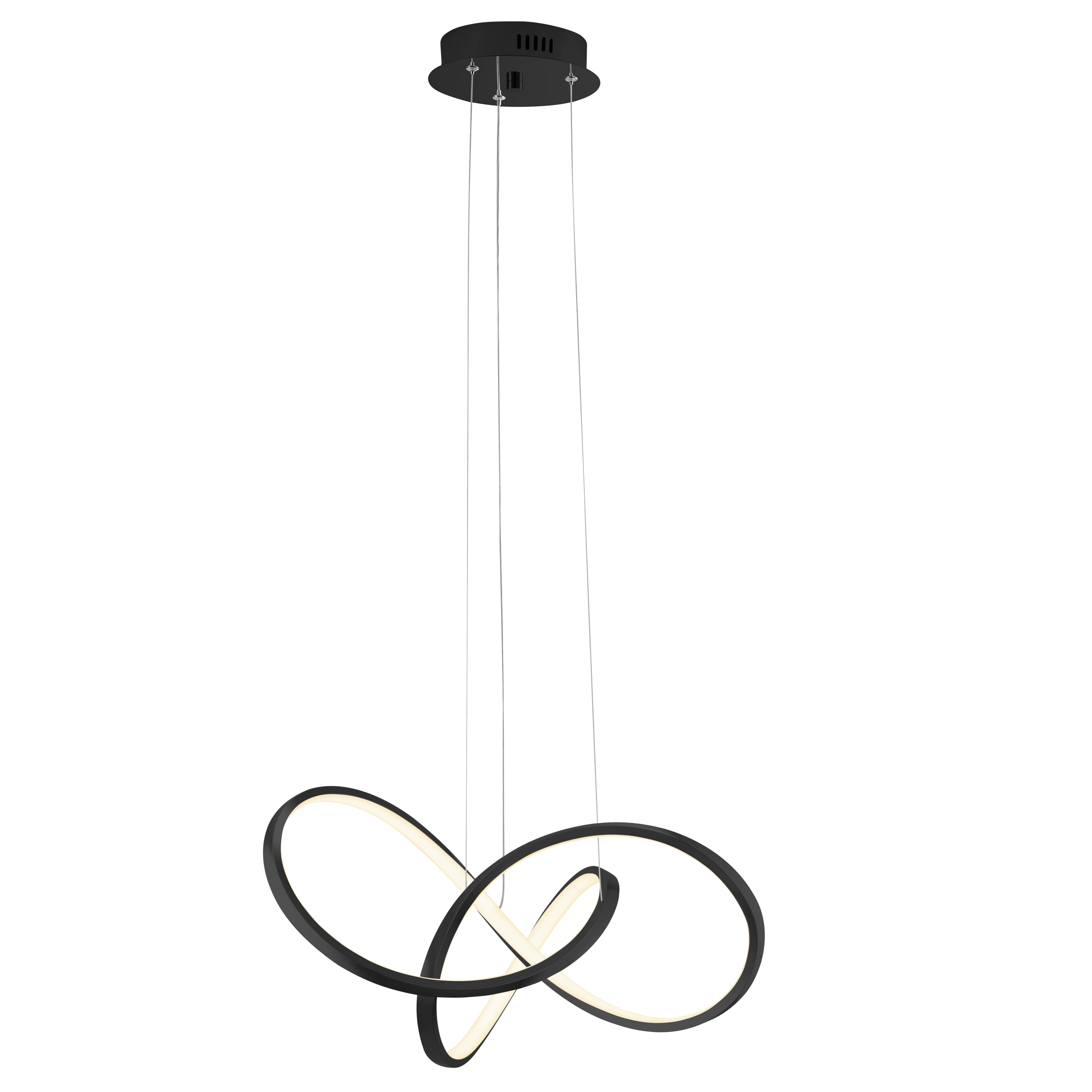 Lámpara LED regulable con nudos // Negra