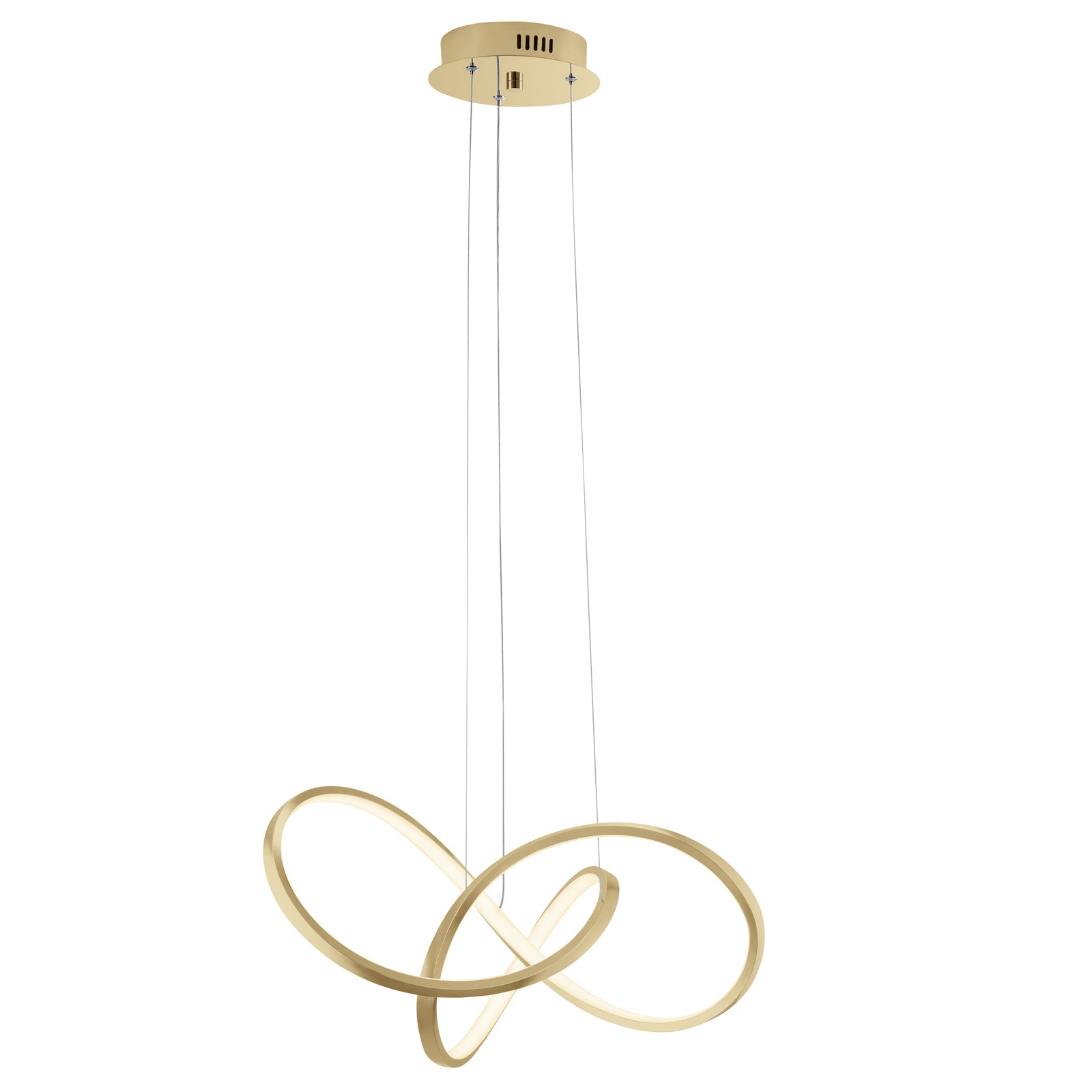 Lámpara LED regulable con nudos // Oro arena