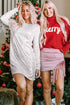 Red Merry Christmas Turtleneck Sweater