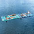 WOW Sports Teal Palm Leaves Water Walkway