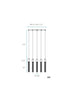 Acrylic Cylinder Chandelier // 5 Light
