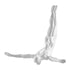 Escultura decorativa de pared de buzo de 11 pulgadas, color blanco mate