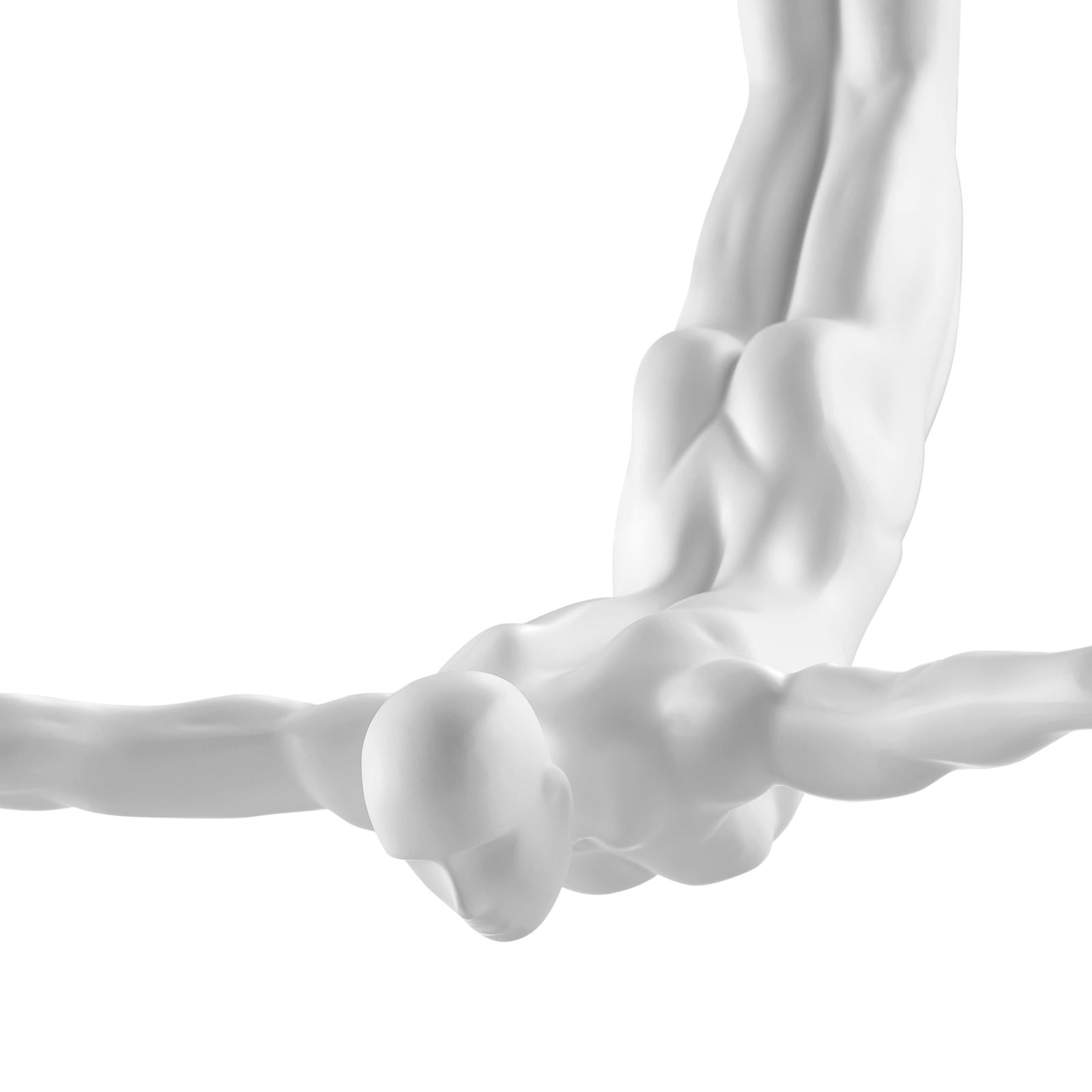 Escultura decorativa de pared de buzo de 11 pulgadas, color blanco mate
