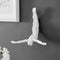Escultura decorativa de pared de buzo de 11 pulgadas, color blanco mate