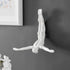 Escultura decorativa de pared de buzo de 11 pulgadas, color blanco mate