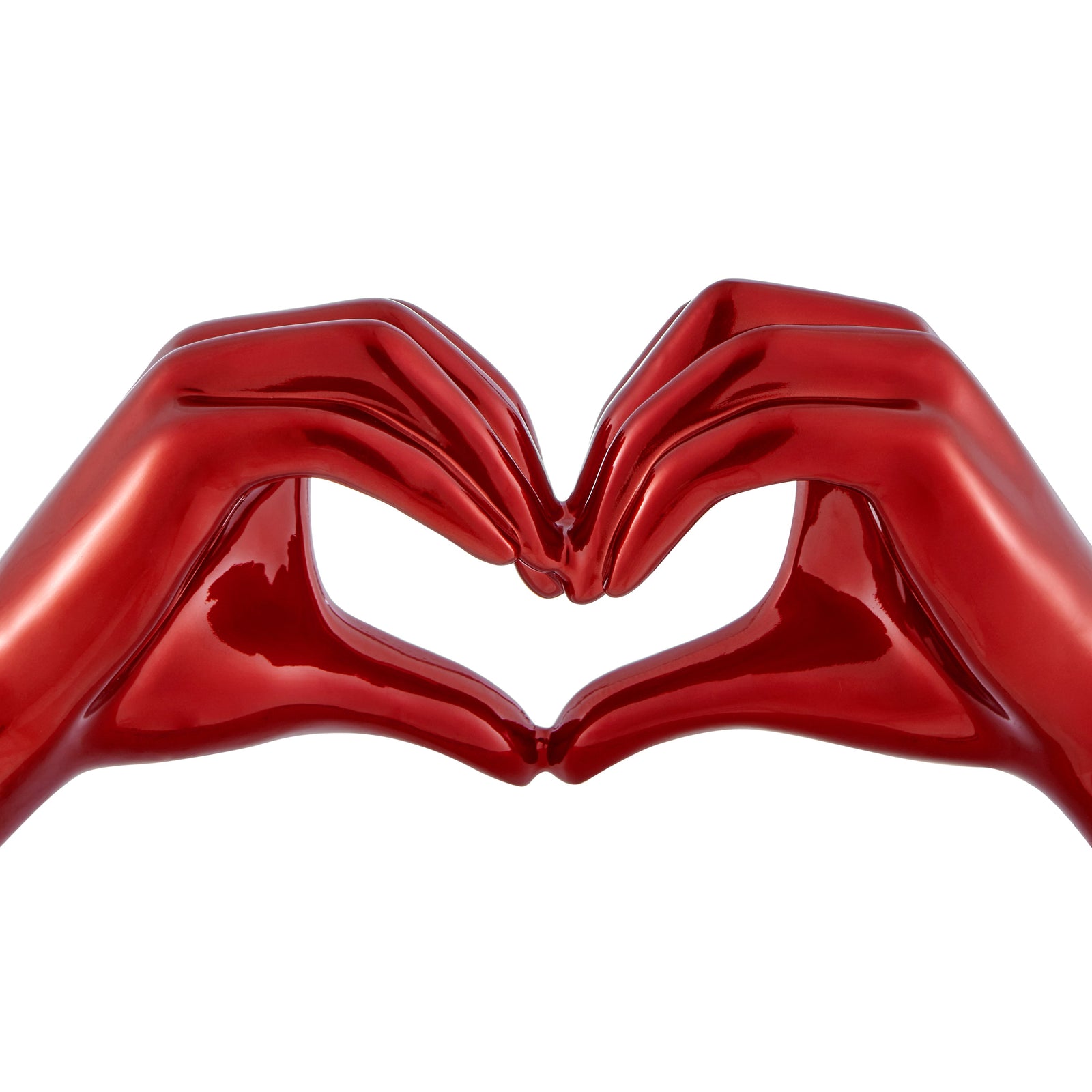 Heart Hands // Metallic Red