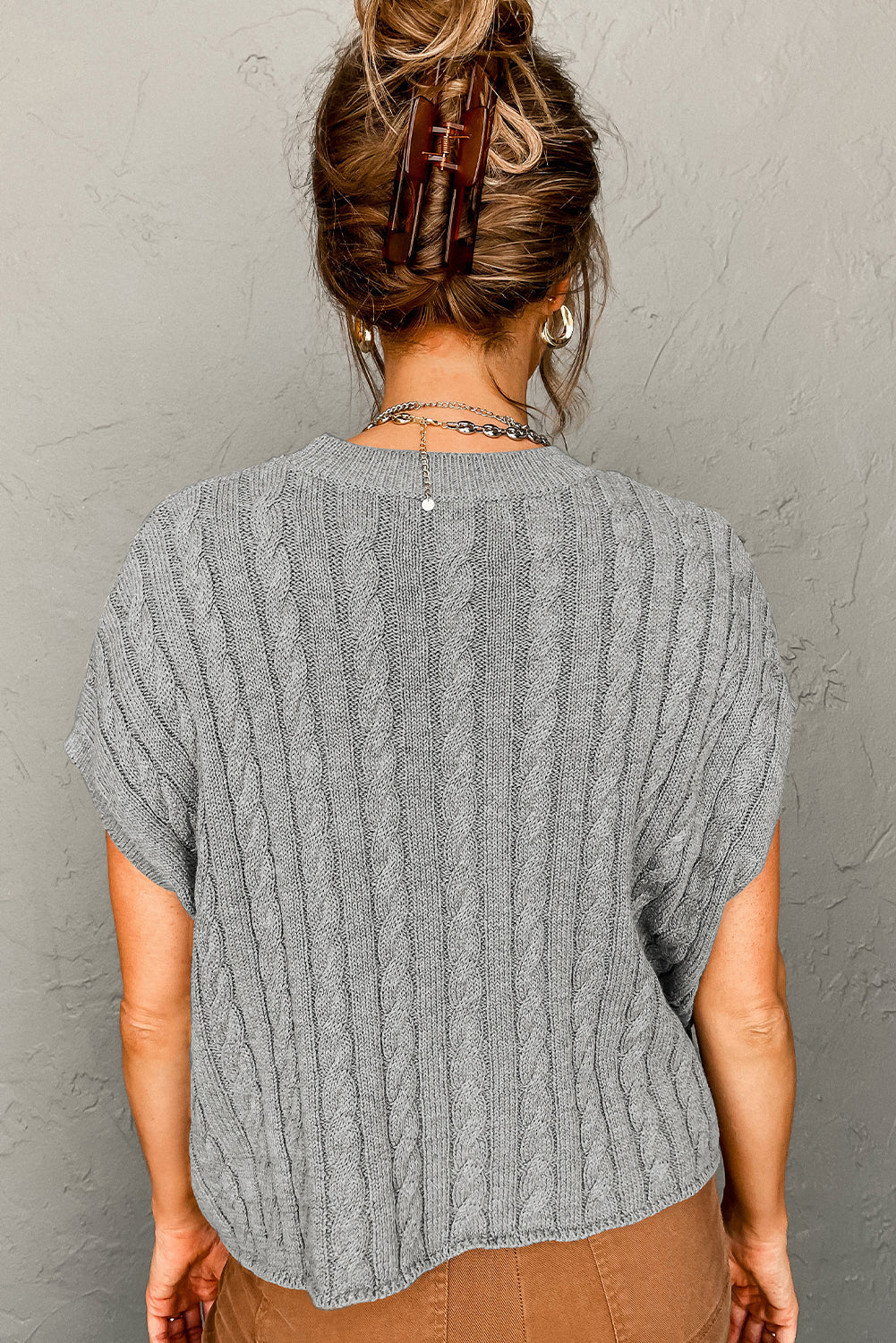 Chunky Cable Knit Top
