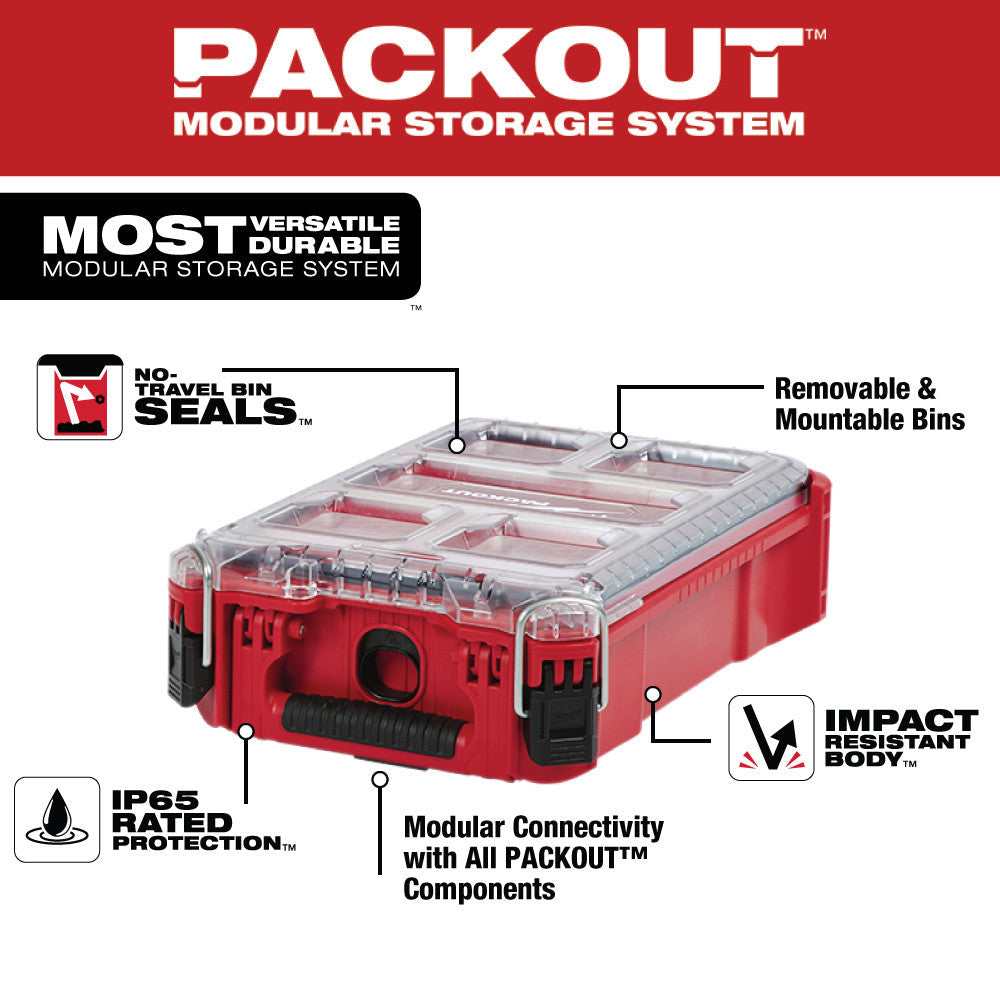 Organizador compacto PACKOUT™ de Milwaukee 48-22-8435