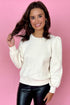 Cream Puff Sleeve Jumper