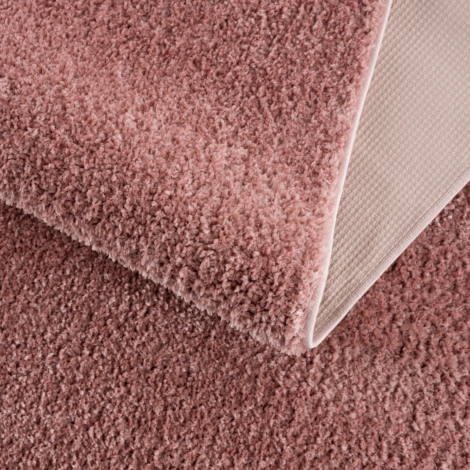 Alfombra lavable de felpa rosa Judy - Liquidación