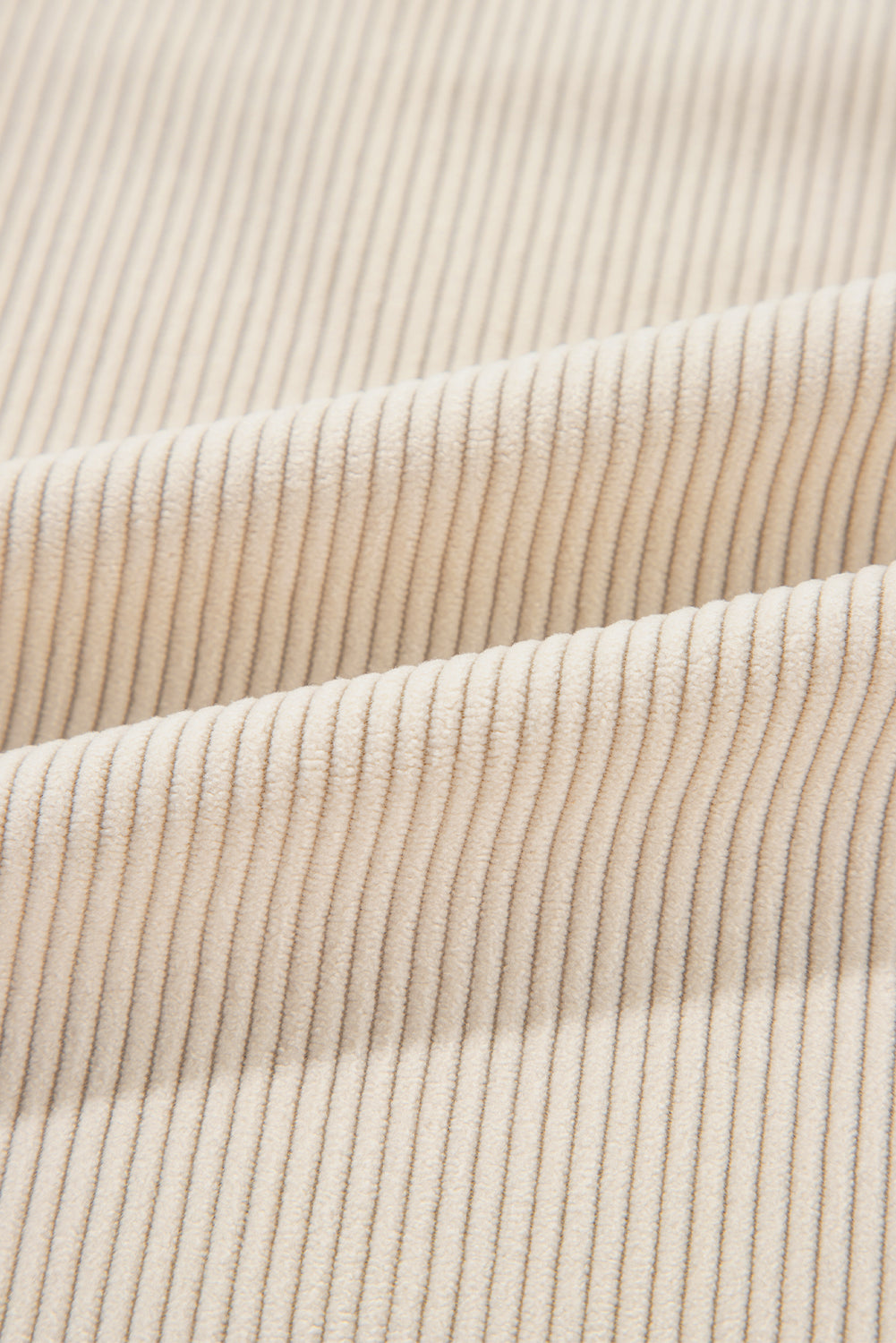 Long-Sleeve Corduroy Button-Down Shirt with Houndstooth