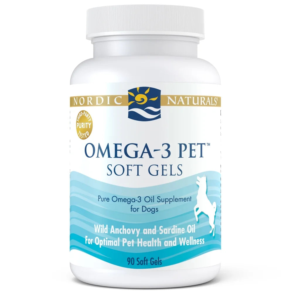 Nordic Naturals - Aceite Omega-3 para perros, 90 unidades - Piel y pelaje