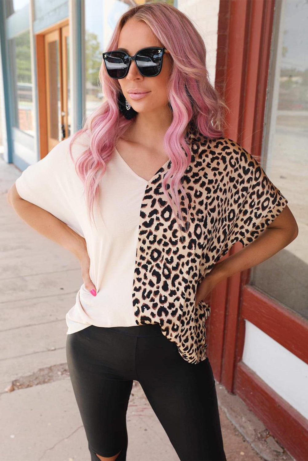 Eye-Catching Leopard Print Top