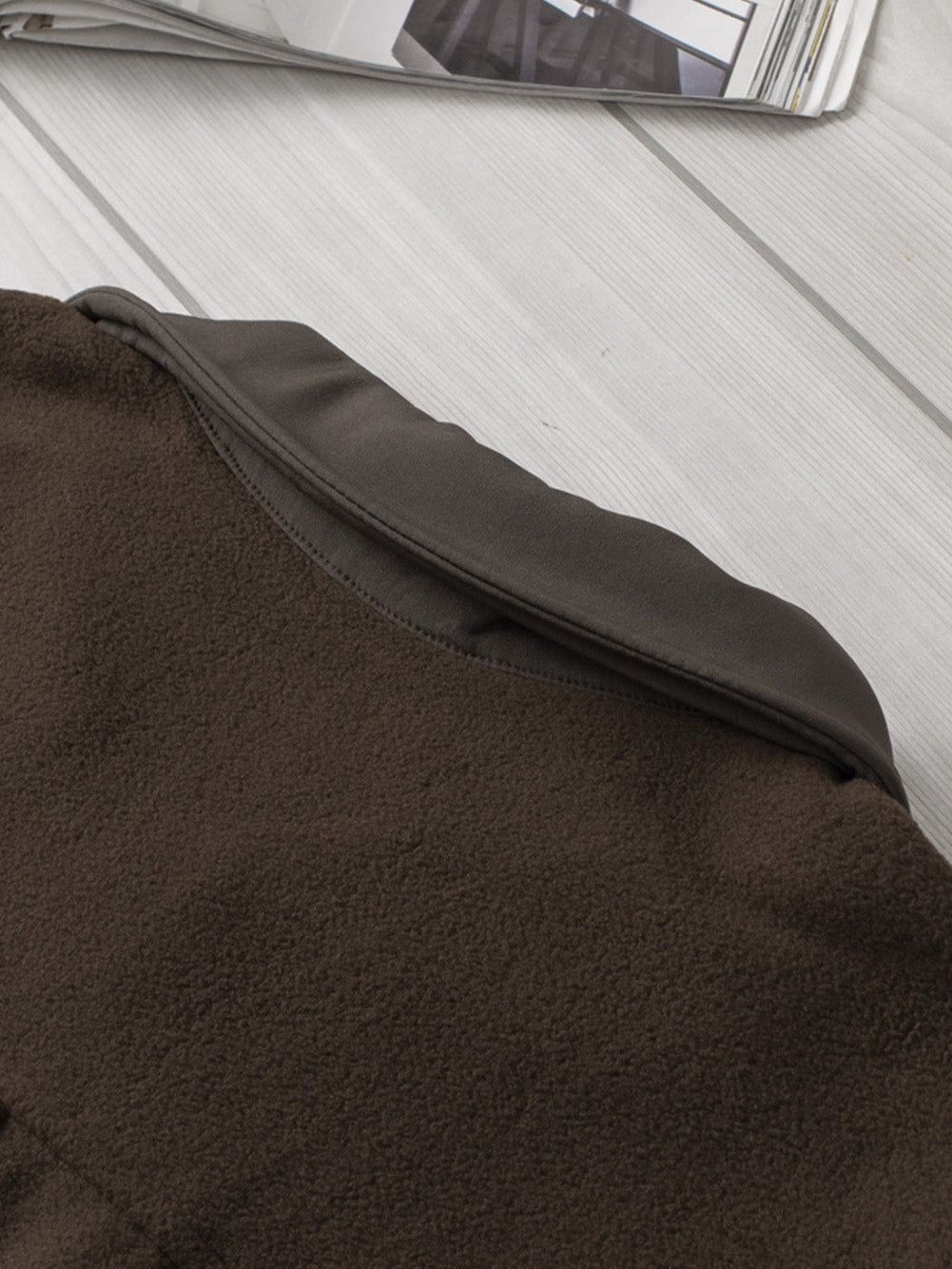 Warm Brown Fleece Shacket