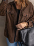 Warm Brown Fleece Shacket