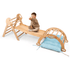 4 in 1 Montessori Climbing Set: Pikler Triangle, Arch, Slide Board, and Cushion for Toddlers (1–3 Years)