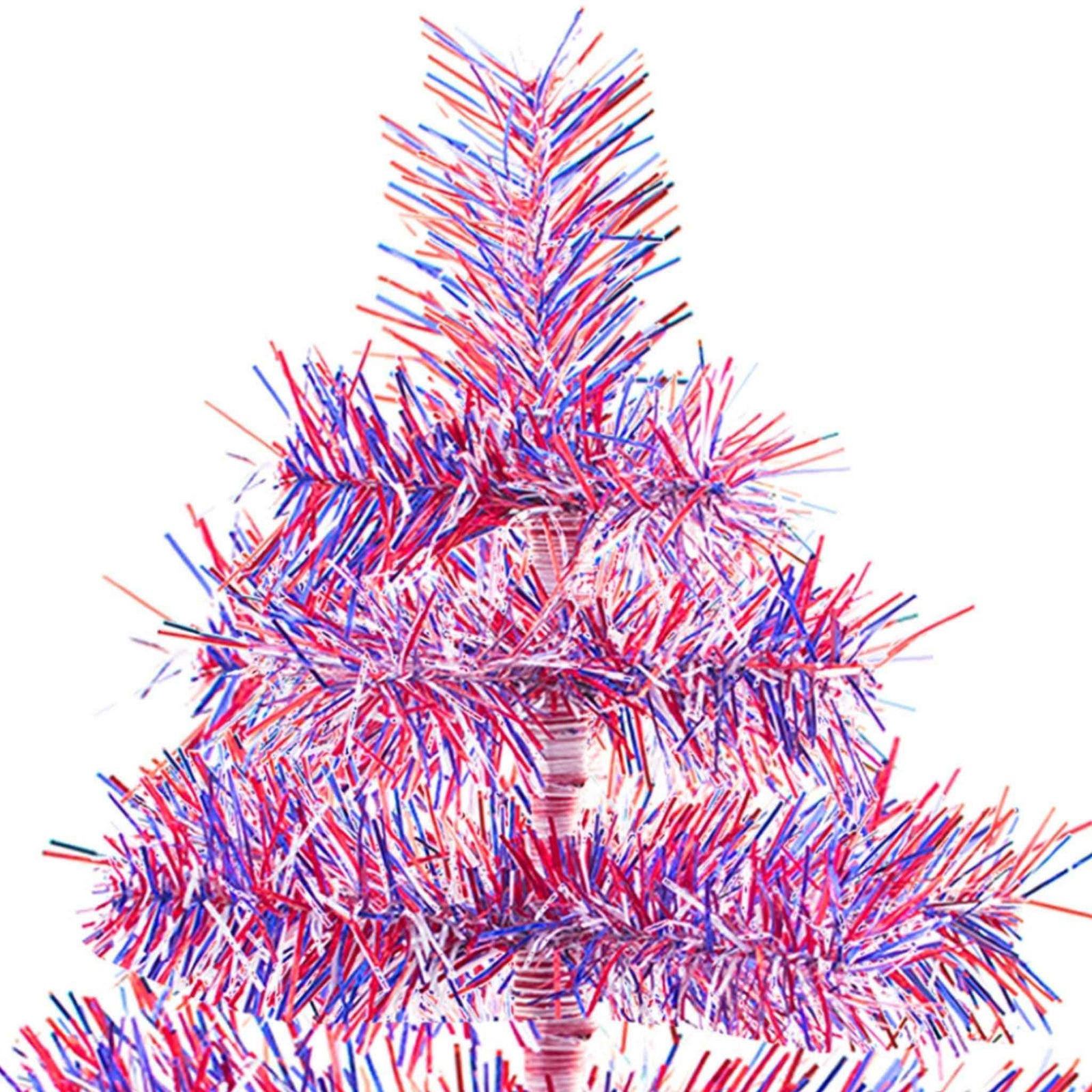 Árboles de oropel con fuegos artificiales del 4 de julio 