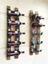 Soporte para 5 botellas de vino en forma de barril - Botellero de pared - Decoración rústica para barriles - Almacenamiento de vino único