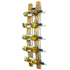 Soporte para 5 botellas de vino en forma de barril - Botellero de pared - Decoración rústica para barriles - Almacenamiento de vino único