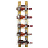 Soporte para 5 botellas de vino en forma de barril - Botellero de pared - Decoración rústica para barriles - Almacenamiento de vino único