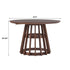 Mesa de comedor moderna redonda de madera maciza de 48 pulgadas