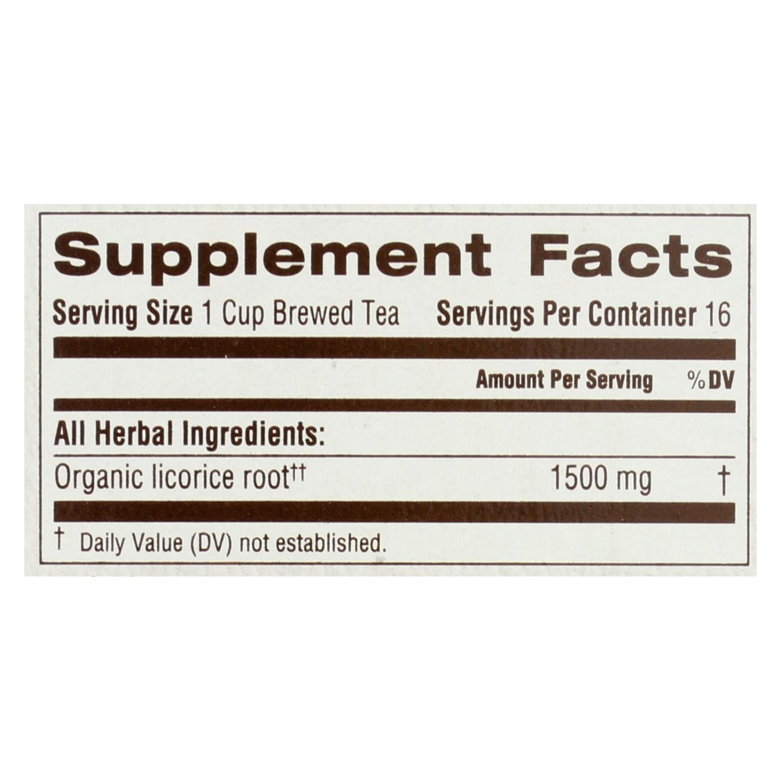Té de raíz de regaliz orgánico de Traditional Medicinals (paquete de 6, 16 bolsitas cada una)