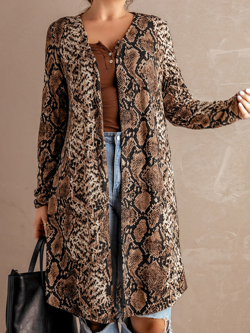 Bohemian Snakeskin Cardigan