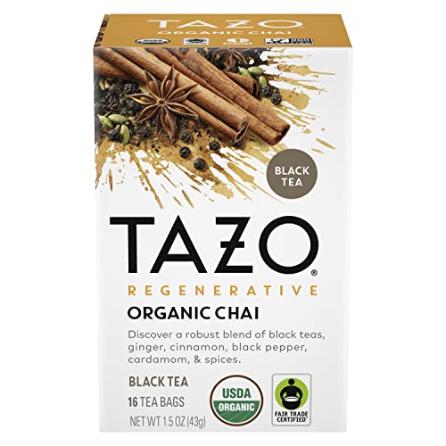 Té Chai Tazo, paquete de 6-16 bolsitas