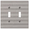 Chemal Frost Nickel Cast - 2 Toggle Wallplate