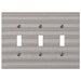 Chemal Frost Nickel Cast - 3 Toggle Wallplate