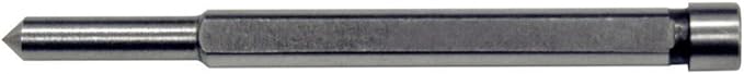 Metal drill bit on a gray background