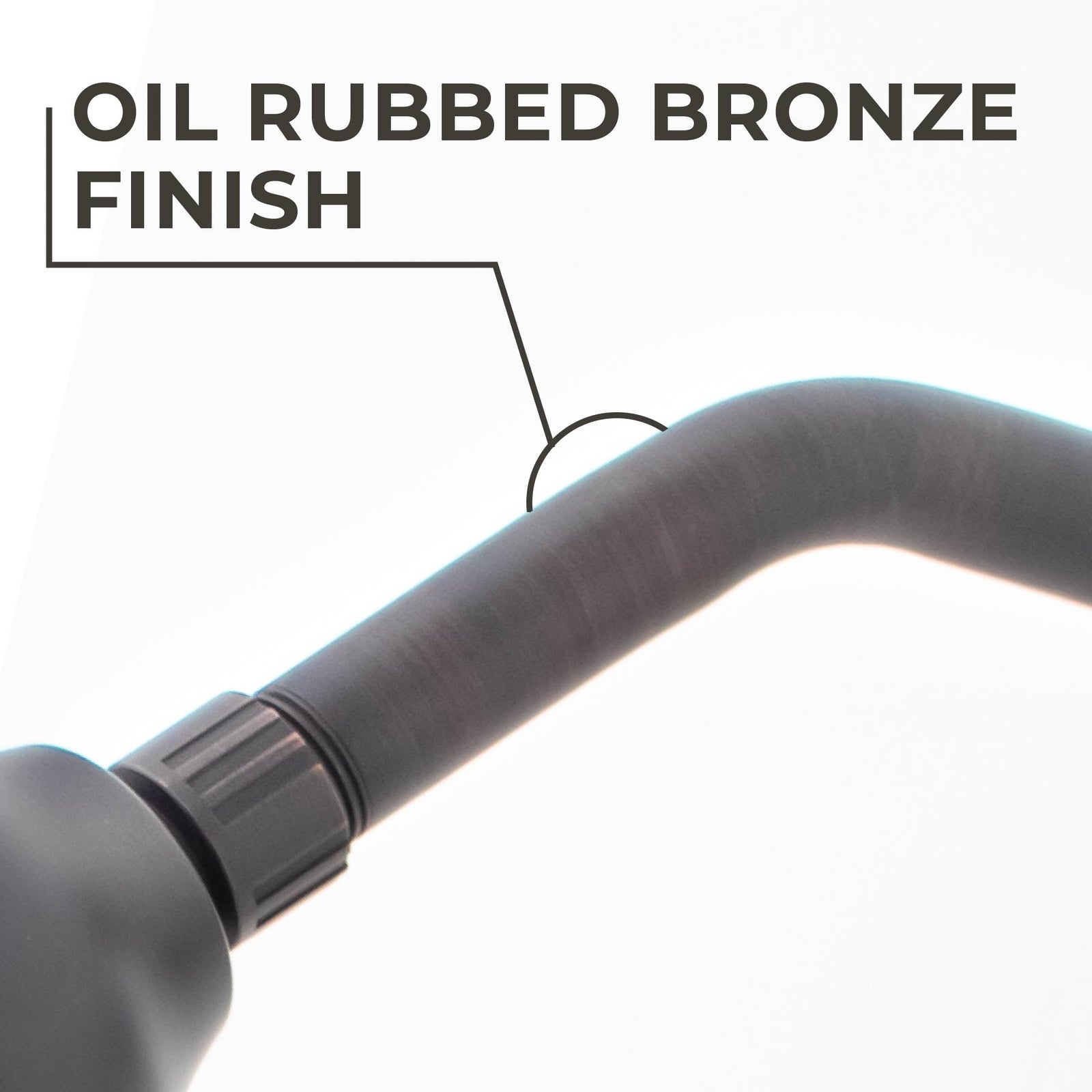8 in. Stainless Steel Shower Head Extension Arm with Flange (Oil-Rubbed Bronze Finish)