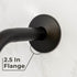 8 in. Stainless Steel Shower Head Extension Arm with Flange (Oil-Rubbed Bronze Finish)
