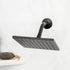 8 in. Stainless Steel Shower Head Extension Arm with Flange (Oil-Rubbed Bronze Finish)