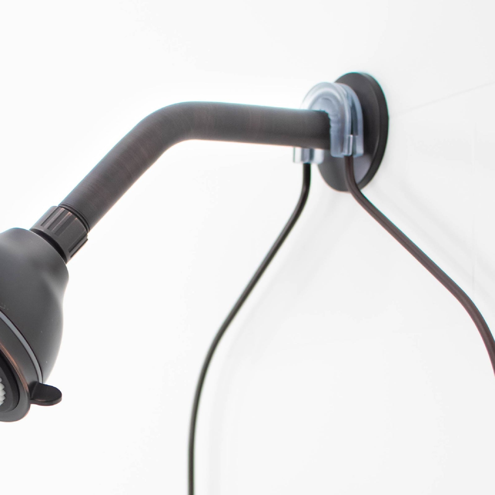 8 in. Stainless Steel Shower Head Extension Arm with Flange (Oil-Rubbed Bronze Finish)