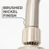 12 in. L-Shaped Shower Head Extension Arm (Brushed Nickel Finish)